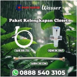 TERMURAH PAKET KELENGKAPAN CLOSET DUDUK MONOBLOK Jet Shower Kran Tee