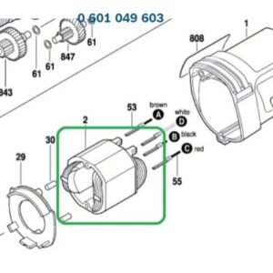 TERMURAH 2604220702 BOSCH FIELD STATOR GBM 13 HRE / SPARE PART