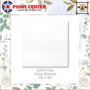 TERMURAH ROMAN KERAMIK 40 X 40 G447106 VIVAZ BIANCO GOL B
