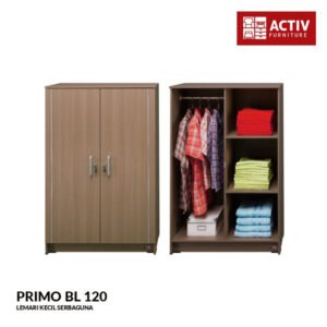 TERMURAH ACTIV FURNITURE PRIMO BL 120 LEMARI RAK KECIL ANAK 2 PINTU