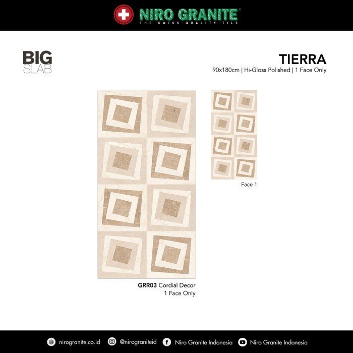 TERMURAH NIRO GRANIT 90 X 180 GRR03 BIG SLAB TIERRA HIGLOSS POLISHED - Image 2
