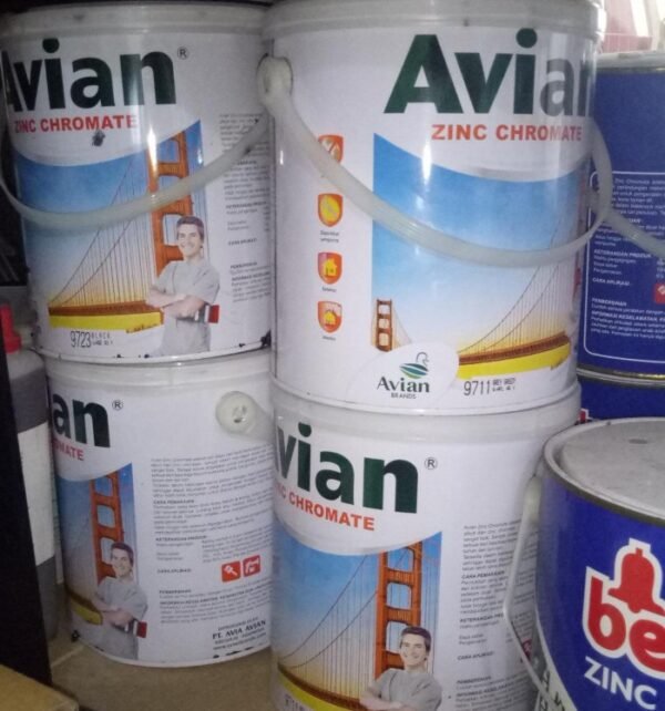 TERMURAH AVIAN ZINC CHROMATE CAT BESI / BAJA / CAT ANTI KARAT 3,6KG - Image 3