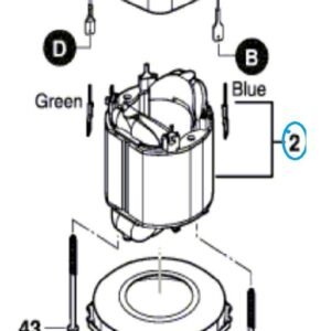 TERMURAH 1619PB4201 BOSCH FIELD STATOR GBM 50-2 / SPARE PART