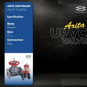 TERMURAH ARITA DIAPHRAGM VALVE FLANGE ARDIAP.UPVCANSI-080 3 INCH