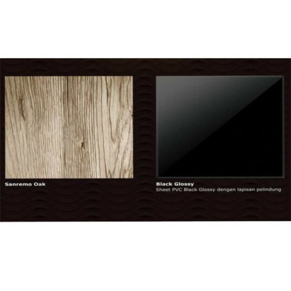 TERMURAH ACTIV FURNITURE PALAZZO LP 201 LEMARI PAKAIAN 2 PINTU KACA - Image 2