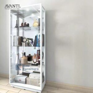TERMURAH ACTIV FURNITURE AVANTI MADRID LH 80 LEMARI HIAS KACA MODERN