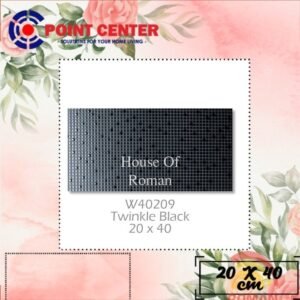 TERMURAH ROMAN KERAMIK 20 X 40 W40209 TWINKLE BLACK GOL CS