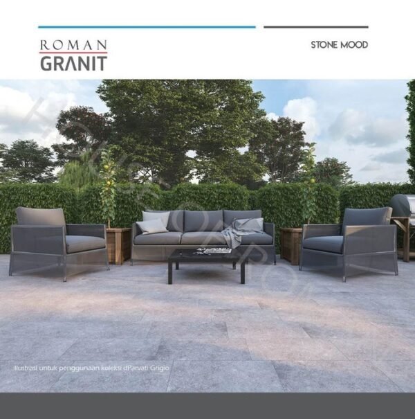 TERMURAH ROMAN GRANIT 30 X 60 GT635602R DPARVATI CHARCOAL - Image 2