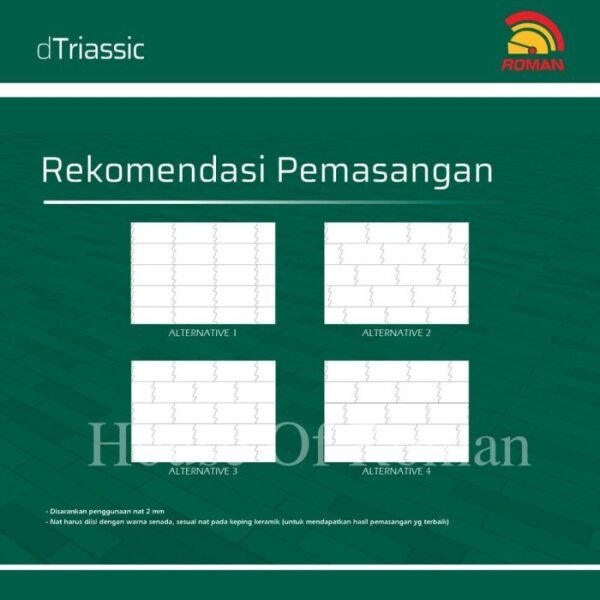 TERMURAH ROMAN INTERLOK 30 X 60 GL638060 DTRIASSIC FOSSIL GOL AS - Image 4