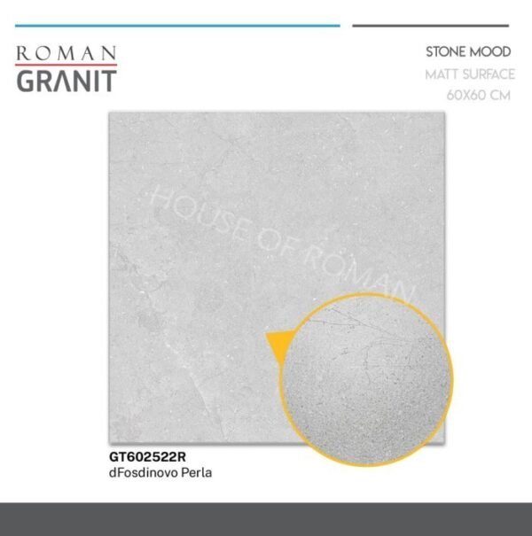 TERMURAH ROMAN GRANIT 60 X 60 GT602522R DFOSDINOVO PERLA - Image 3