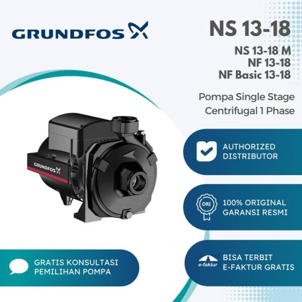 TERMURAH SINGLE STAGE CENTRIFUGAL GRUNDFOS NS 13-18