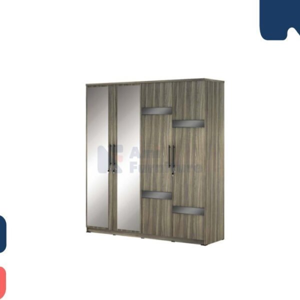 TERMURAH ACTIV FURNITURE AVANTI PHANTOM LP 401 LEMARI PAKAIAN 4 PINTU - Image 4