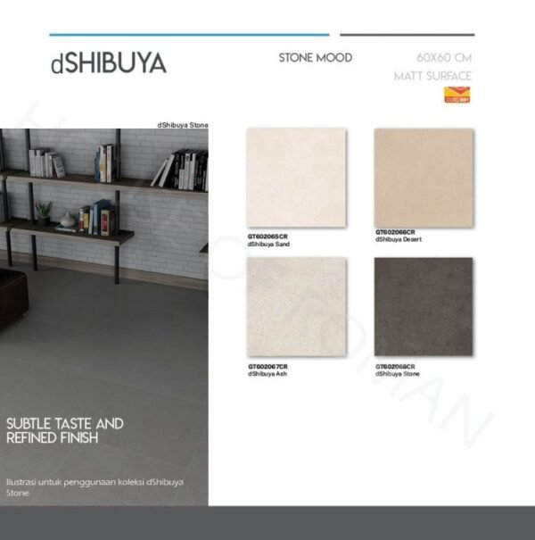TERMURAH ROMAN GRANIT 60 X 60 GT602068CR DSHIBUYA STONE - Image 4