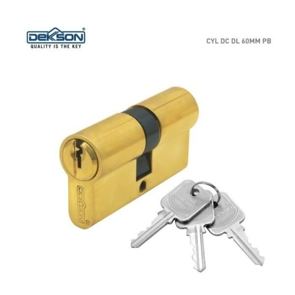 TERMURAH DEKKSON CYL DC DL60MM PB Cylinder Anak Kunci Silinder - Image 3