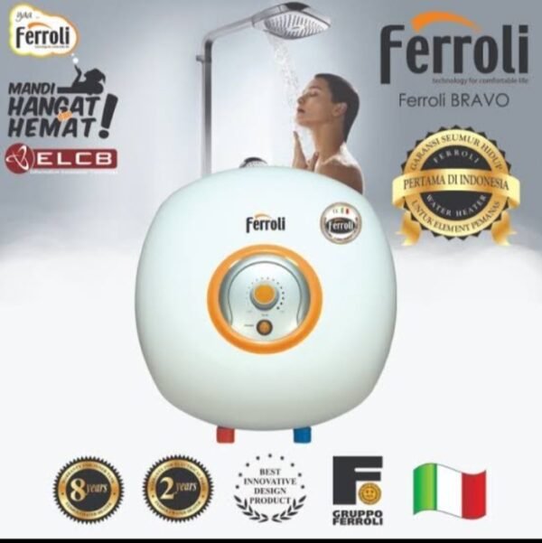 TERMURAH WATER HEATER FERROLI BRAVO 15 350W PEMANAS AIR LISTRIK - Image 2