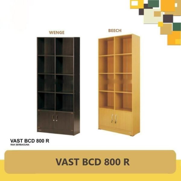 TERMURAH ACTIV FURNITURE VAST BCD 800 R LEMARI RAK BUKU SEDANG PINTU