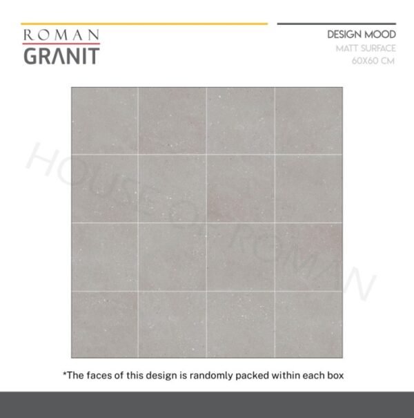 TERMURAH ROMAN GRANIT 60 X 60 GT603526R DCASAMILA SMOKE - Image 5