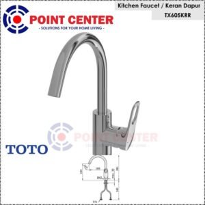 TERMURAH TOTO TX605KRR SINGLE LEVER KITCHEN FAUCET / KRAN CUCI PIRING