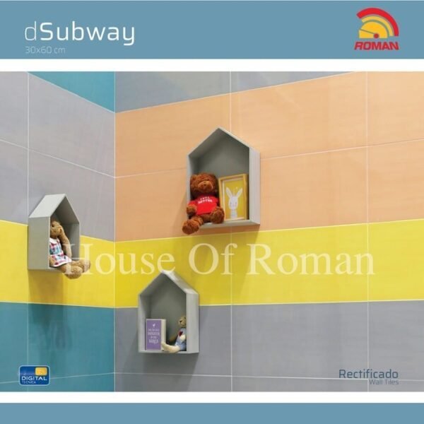 TERMURAH ROMAN KERAMIK 30 X 60R W63404R DTANABATA GREY GOL B - Image 3
