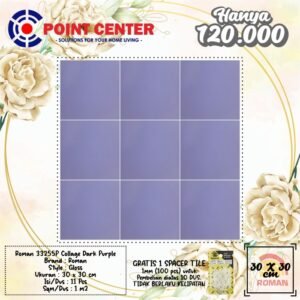 TERMURAH ROMAN KERAMIK 30 X 30 33255P COLLAGE DARK PURPLE
