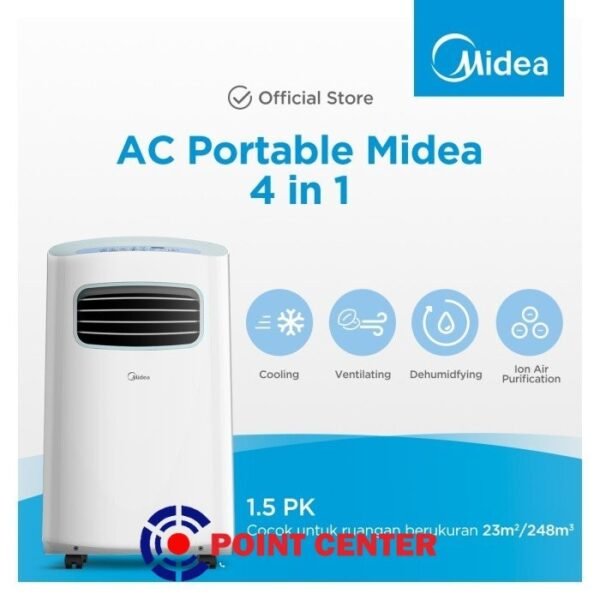 TERMURAH AC MIDEA PORTABLE MPF2-12CRN1 1.5 PK 1 1/2 PK - Image 2