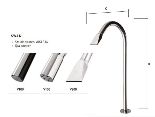 TERMURAH KRIPSOL SPA SHOWER KOLAM RENANG SWAN V250