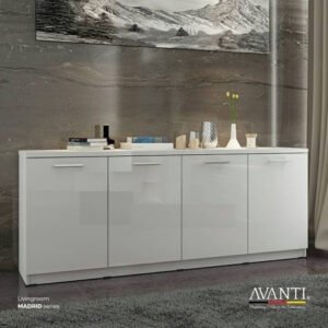 TERMURAH ACTIV FURNITURE AVANTI MADRID SB 200 NAKAS MEJA SAMPING PUTIH