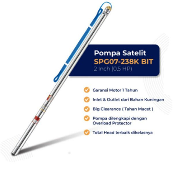 TERMURAH SHIMIZU POMPA CELUP SUMUR DALAM SUBMERSIBLE SPG07-238K BIT - Image 2