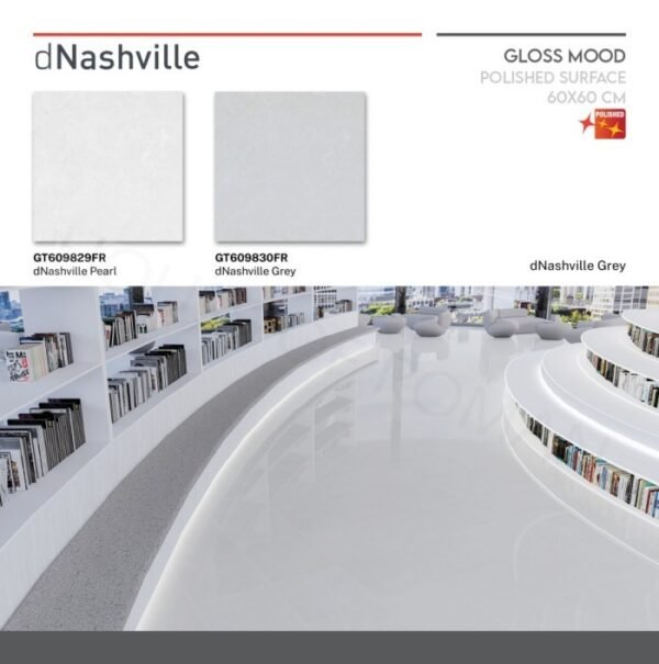 TERMURAH ROMAN GRANIT 60 X 60 GT609830FR dNashville Grey - Image 3