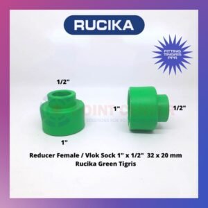 TERMURAH VLOK SOCK 1 X 1/2 PPR REDUCER FEMALE 32 X 20MM RUCIKA TIGRIS