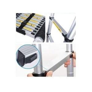 TERMURAH DENKO Tangga Telecopic Tunggal TLA-9 9 Steps 2.6M