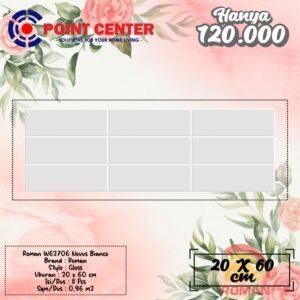 TERMURAH ROMAN KERAMIK 20 X 60 W62706 Novus Bianco