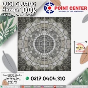 TERMURAH ROMAN KERAMIK 33,3 X 33,3 G360409 DALLEY GREY