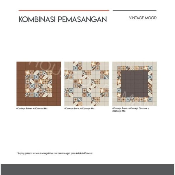 TERMURAH ROMAN GRANIT 30 X 30 GTA332718R DCONCEPT MIX - Image 5