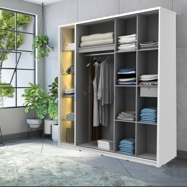 TERMURAH ACTIV FURNITURE AVANTI MADRID SL 200 LEMARI BAJU SLIDING KACA - Image 2