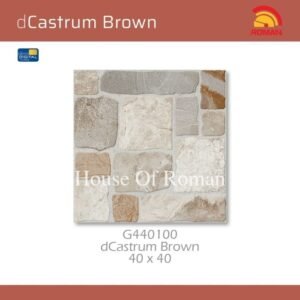 TERMURAH ROMAN KERAMIK 40 X 40 G440100 DCASTRUM BROWN GOL B