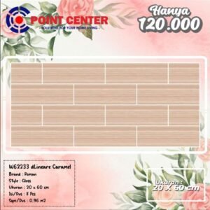 TERMURAH ROMAN KERAMIK 20 X 60 W62233 DLINEARE CARAMEL