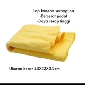 TERMURAH KAIN LAP CHAMOIS KANEBO JUMBO BESAR BERSERAT 43 X 32 CM