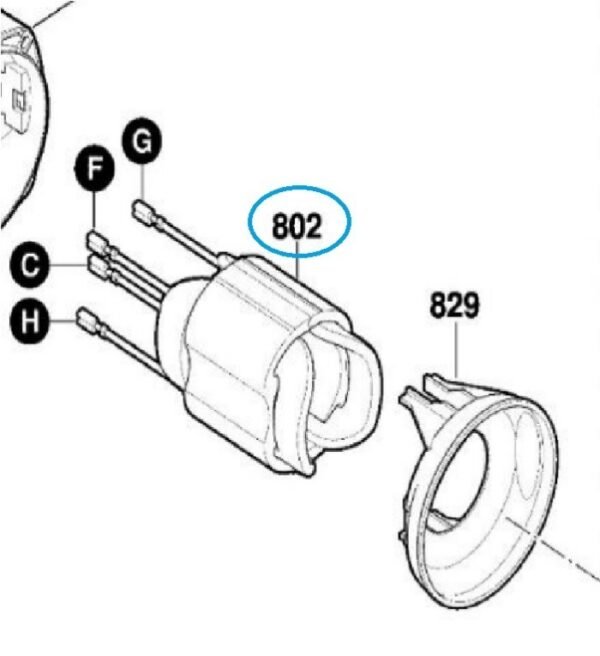 TERMURAH 1619P10709 BOSCH FIELD STATOR GGS 5000 / SPARE PART
