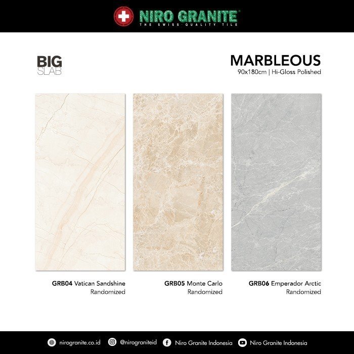 TERMURAH NIRO GRANIT 90 X 180 GRB03 BIG SLAB MARBLEOUS HIGLOSS POLISHE - Image 4