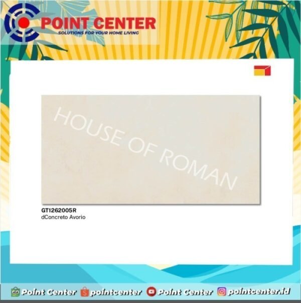 TERMURAH ROMAN GRANIT 60 X 120 GT1262005R DCONCRETO AVORIO