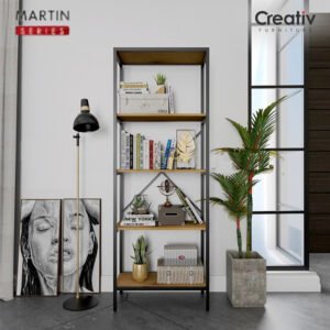 TERMURAH ACTIV FURNITURE MARTIN BC 65 J LEMARI RAK BUKU 60 X 165 CM