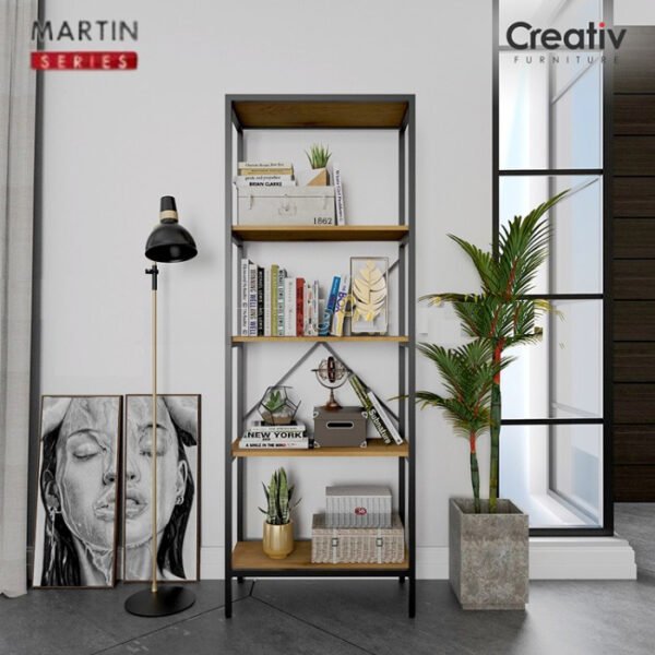 TERMURAH ACTIV FURNITURE MARTIN BC 65 J LEMARI RAK BUKU 60 X 165 CM