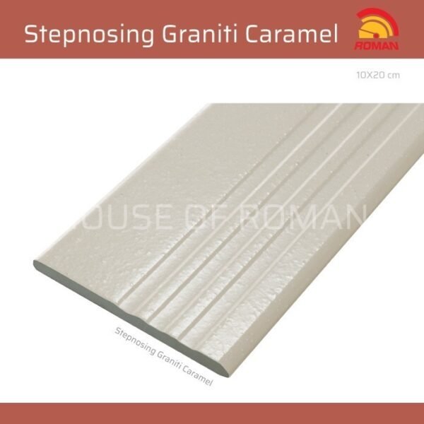 Termurah ROMAN KERAMIK Stepnosing Graniti Caramel 10x20 R1302 Gol A - Image 2
