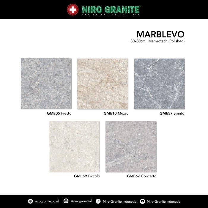 TERMURAH NIRO GRANIT 80 X 80 GME57 MARBLEVO POLISHED - Image 2