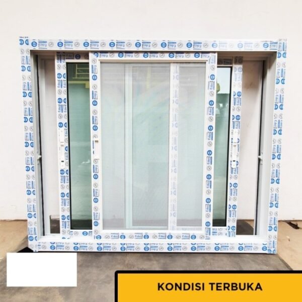 TERMURAH EDEN JENDELA SLIDING ALUMUNIUM WGW 1210-2P 120x100 - Image 2
