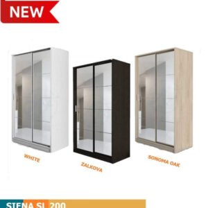 TERMURAH ACTIV FURNITURE SIENA SL 200 LEMARI SLIDING 2 PINTU CERMIN