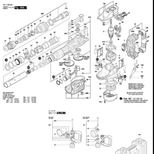 TERMURAH 160422052F BOSCH FIELD STATOR GERINDA GSH 11 VC - Image 2
