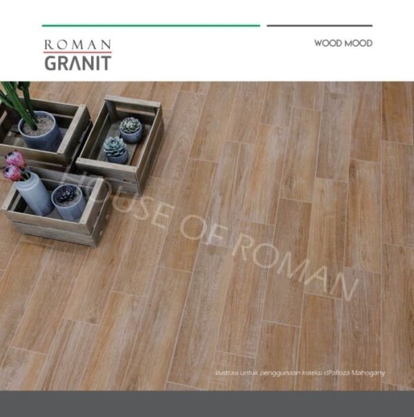 TERMURAH ROMAN GRANIT 15 X 60 GT612230R DPALLOZA MAHOGANY - Image 2