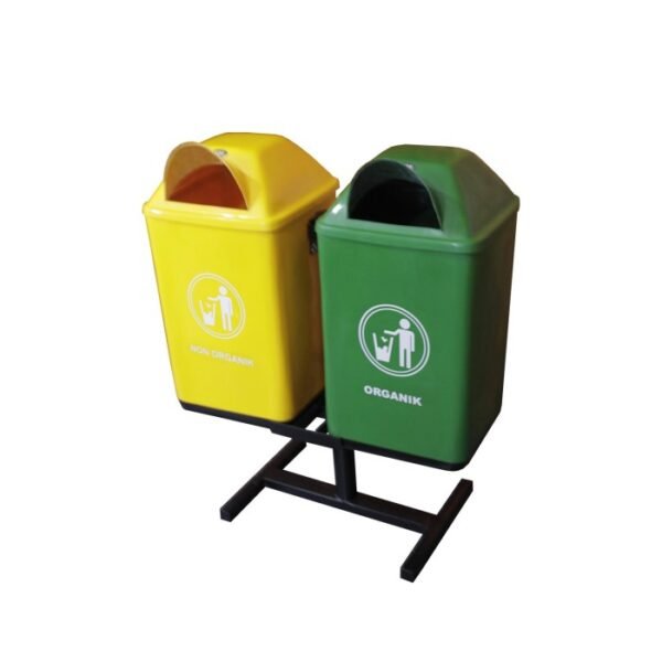 TERMURAH TEMPAT SAMPAH PERSEGI ORGANIK & NON ORGANIK TSK 305 - Image 2